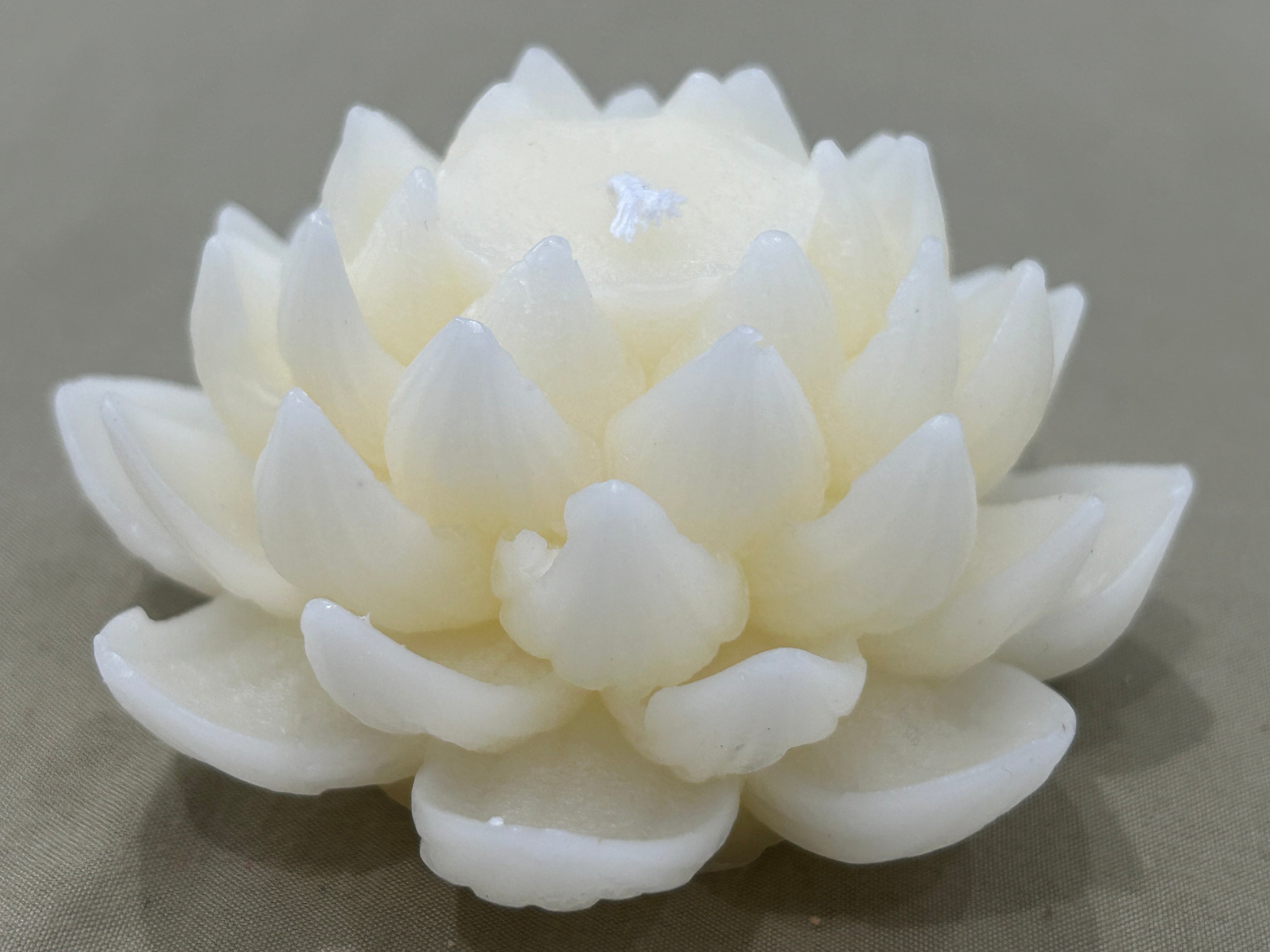 Lotus Flower Beeswax Candle | Hand-Poured Floral Candle